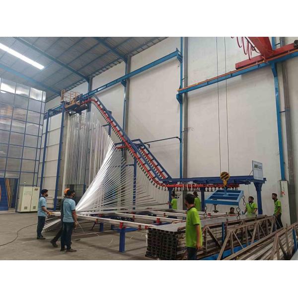 380V Vertical Powder Coating Line With Automatic System Customized Voltage Space