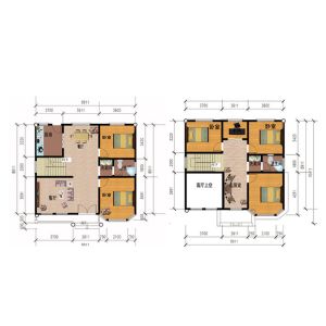 European Classic Villa Light Gauge Steel Truss Prefabricated House Villas 5