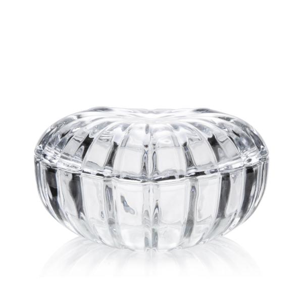 Transparency Crystal Glass Clear Jewelry Box With Lid