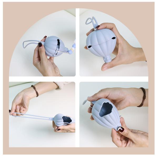 Hot Air Balloon Silicone Pacifier Case , Eco Friendly Dummy Holder Case OEM