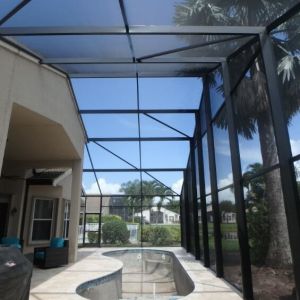 Stain Resistant Pool Patio Screen Enclosures Durable Pvc Fiberglass
