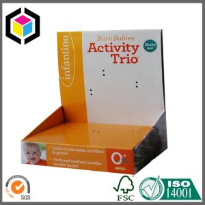 Quality Glossy UV Varnish Surface Corrugated Cardboard Display Stand Box with Custom Color Print for sale