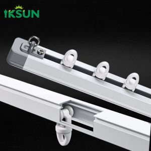 Ivory Extendable Curtain Track Telescopic Rail Stretched Adjustable Sliding