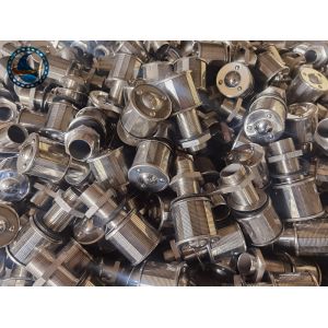 Aisi 316l Wedge Wire Strainer Johnson Continuous Slot