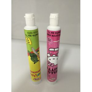 ISO9001 Aluminum Barrier Toothpaste Tube With Small Flip Top