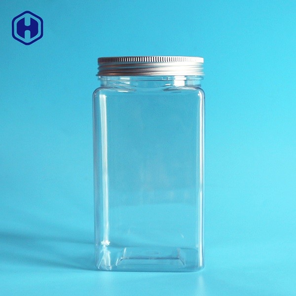 Buy Thin Wall Square Plastic Food Containers With Aluminium Screw Cap at wholesale prices