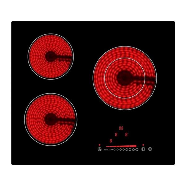 CB Aut Switch Off Metal Base 5200w 3 Burner Ceramic Cooktop