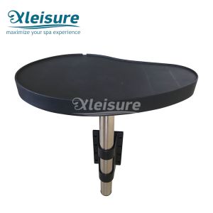 Durable Stylish Spa Tray Table Jacuzzi Table Stainless Steel Upright Pole