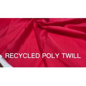 Quality Private Customized Recycled Poly Twill 75d Recycled Polyester Fabric for sale