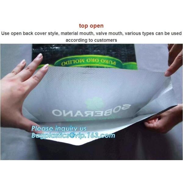 kraft paper laminated pp woven bag packing charcoal for barbecue,Resealable Poly