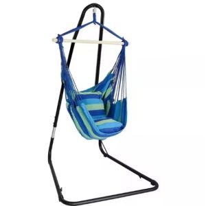 Outdoor Folding Double Hammock Stand with Customized Color and Easy Collapsible