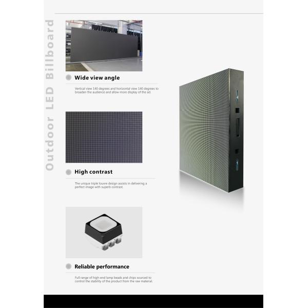 P10 RGB Outdoor Fixed LED Display SMD 3535 for shopping center