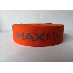 5 Cm Gray On Orange Jacquard Elastic Webbing