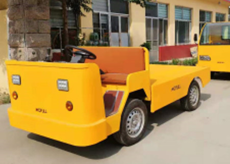 Intelligent Electric Control Low Speed Open Electric Vehicle Flatbed Trailer