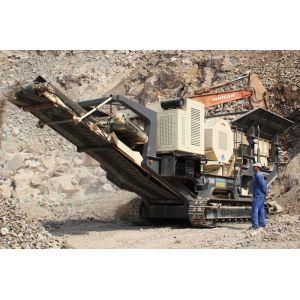 800t/H River Pebbles Andesite Mobile Jaw Crusher 380V