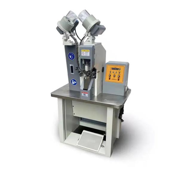 Buy Automatic Pneumatic Hole Punching & Eyeleting Shoe Making Machine for Handbags Manufacturing Plant at wholesale prices