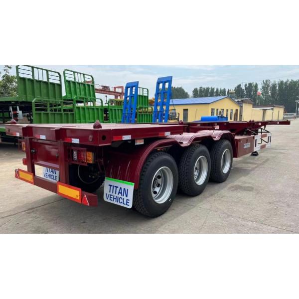 Tri Axle 40 Foot Shipping Container Chassis Trailer for Sale in Congo Boma
