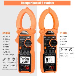 VFC True RMS NCV VICTOR 1000V 1000A Digital Clamp Meter 5999 Counts