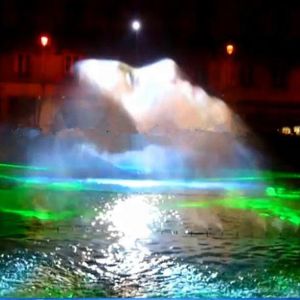 Modern Laser Water Curtain Movie High Spray Stainless Steel 304