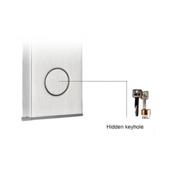 Stainless Steel Case Hotel Door Locks , Magnetic Key Card Locks For Hotel Access System