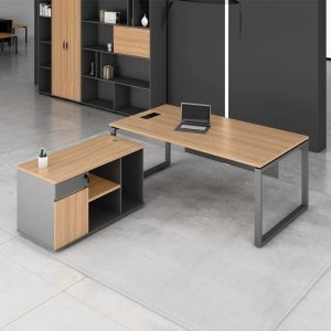 One Container L-Shaped Home Executive Office Computer Desk OEM