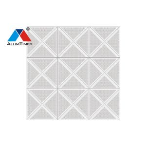 Fire Retardant Perforated Aluminium False Ceiling , Dustproof Commercial Drop