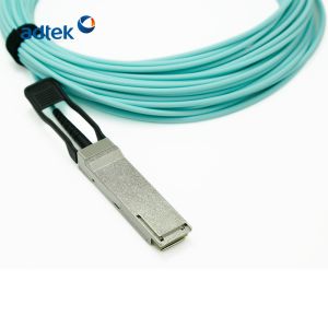 Telecommunication 25G AOC OM2 OM3 OM4 Fiber Cable 3.3V