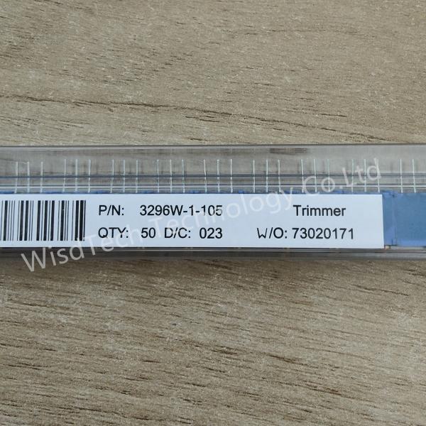 3296W-1-105 Trimmer Resistors - Through Hole 3/8" 1Mohms Sealed Vertical Adjust