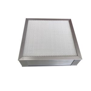 H10-U15 Mini Pleat Hepa Panel Filter Zero Leak Guarantee Durable For Clean Room
