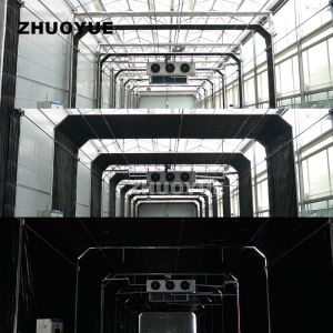 4m-7m Multi Span Light Deprivation Greenhouse With Blackout Curtain