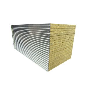 Soundproof Thermal Insulation Wall Rock Wool Sandwich Panel Metal Building