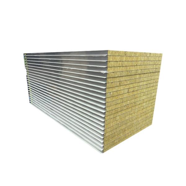 Soundproof Thermal Insulation Wall Rock Wool Sandwich Panel Metal Building