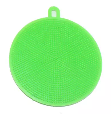 Double-side Circular Bowl Dish Washing Brush Silicone Cleaning Brush for Kitchen Cleaning
