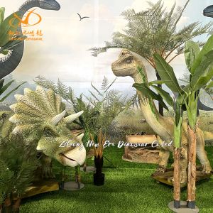 Theme Park Realistic Animatronic Dinosaur Custom Design With Infrared Sensor
