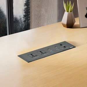 Desktop Embedded Multifunctional Power Socket Universal Plug Options with Dual