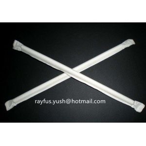 Single Straw Packaging Machine For Paper or Plastic High Efficiency Auto