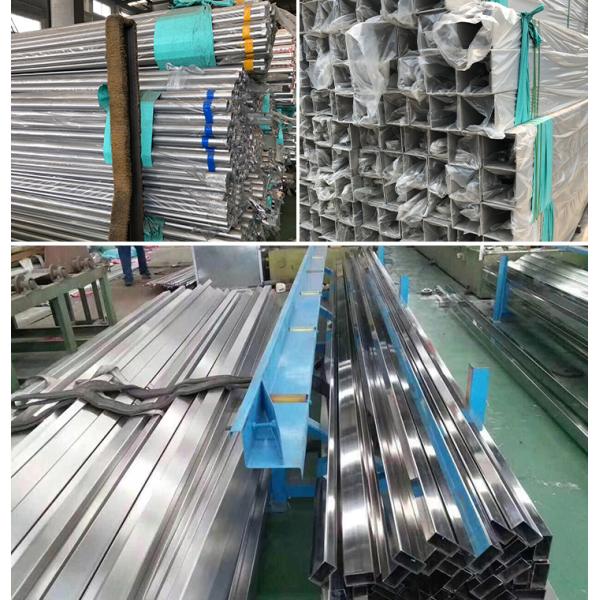 Hairline SS 304 Pipe /Polished Stainless Steel Welded Pipe Square Hollow Section