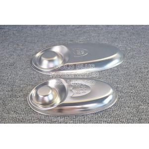 Dinnerware oval shape sauce compartment appetizers food grade durable stainless