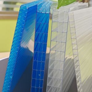 OEM Transparent 20mm Four Layer Plastic Polycarbonate Hollow Sheet Excellent