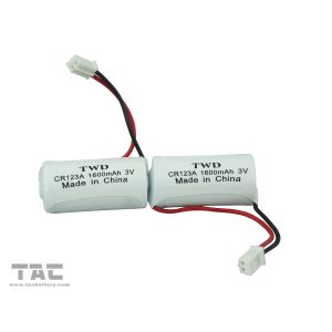 Non-rechargeable 3.0V CR123A 1300mAh Li-Mn Battery for digital control machine