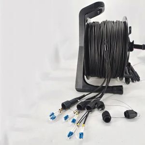 Foldable Cable Reel Cart 50kg With Solid Rubber Wheels / 2 Handles