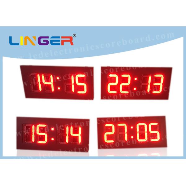 4 Digits Industrial Digital Clock , Wall Mounted Digital Clock With Hanging