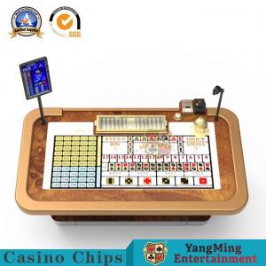 China Automatic Intelligent Electric Lighting Control Casino Craps Table & Sic Bo Table With LCD Screen on sale