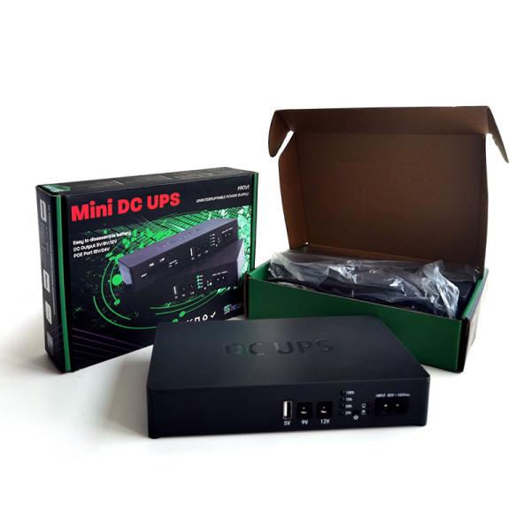 Mini UPS Power Backup UPS Power Supply With Lithium Batteries For Wifi Router