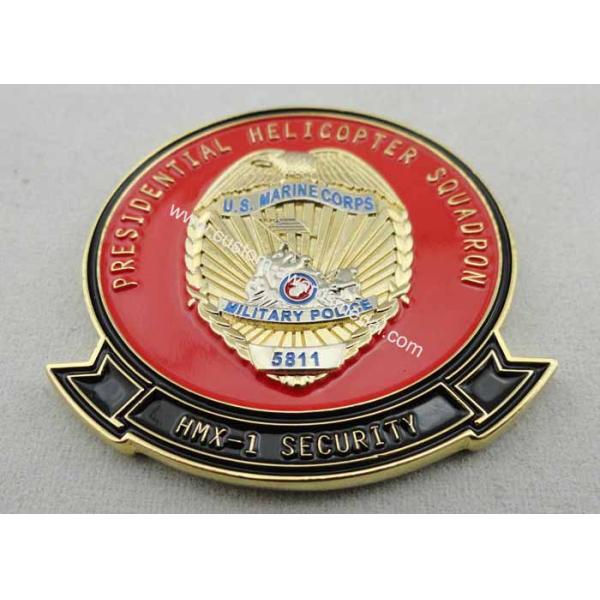 Two Tons Plating 3D Copper / Zinc Alloy / Pewter US Marine Corps Coin for Commemorative, Corps, Club