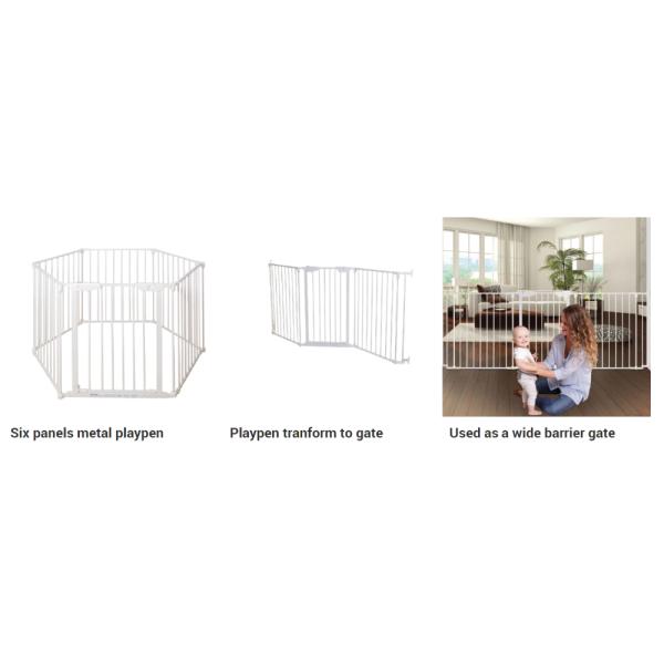 White Dog Pen Fence Panels