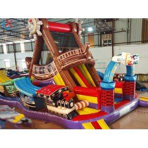 Inflatable Business Park Theme Huge Inflatable Dry Slides And Slides