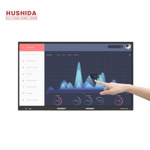 65" Touch Screen Interactive Whiteboard Windows 10 System with Movable Stand