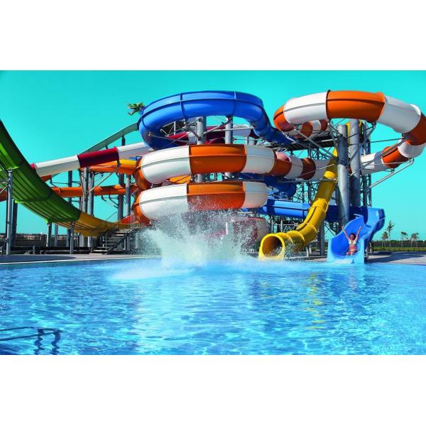 ODM Amusement Aqua Water Park Swim Pool Kid Rides Fiberglass Slide