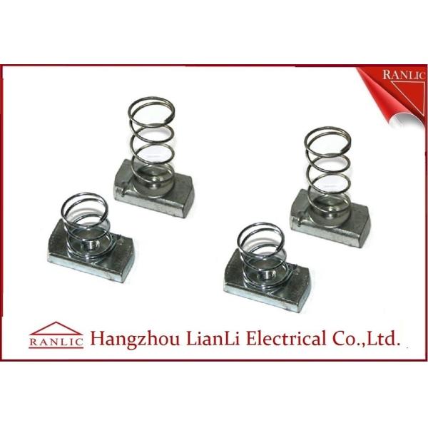 Stainless Steel Unistrut Channel Nut With Spring M4-M12 in Blue White , ISO9001
